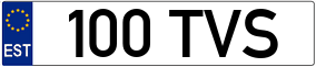 Truck License Plate